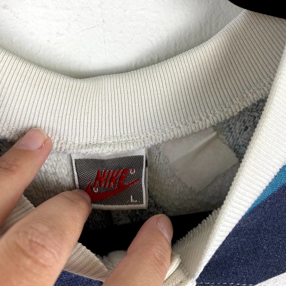 Vintage 80s 90s Nike Rugby Union Colorblock Crewneck Embroidered Size L - Picture 4 of 7